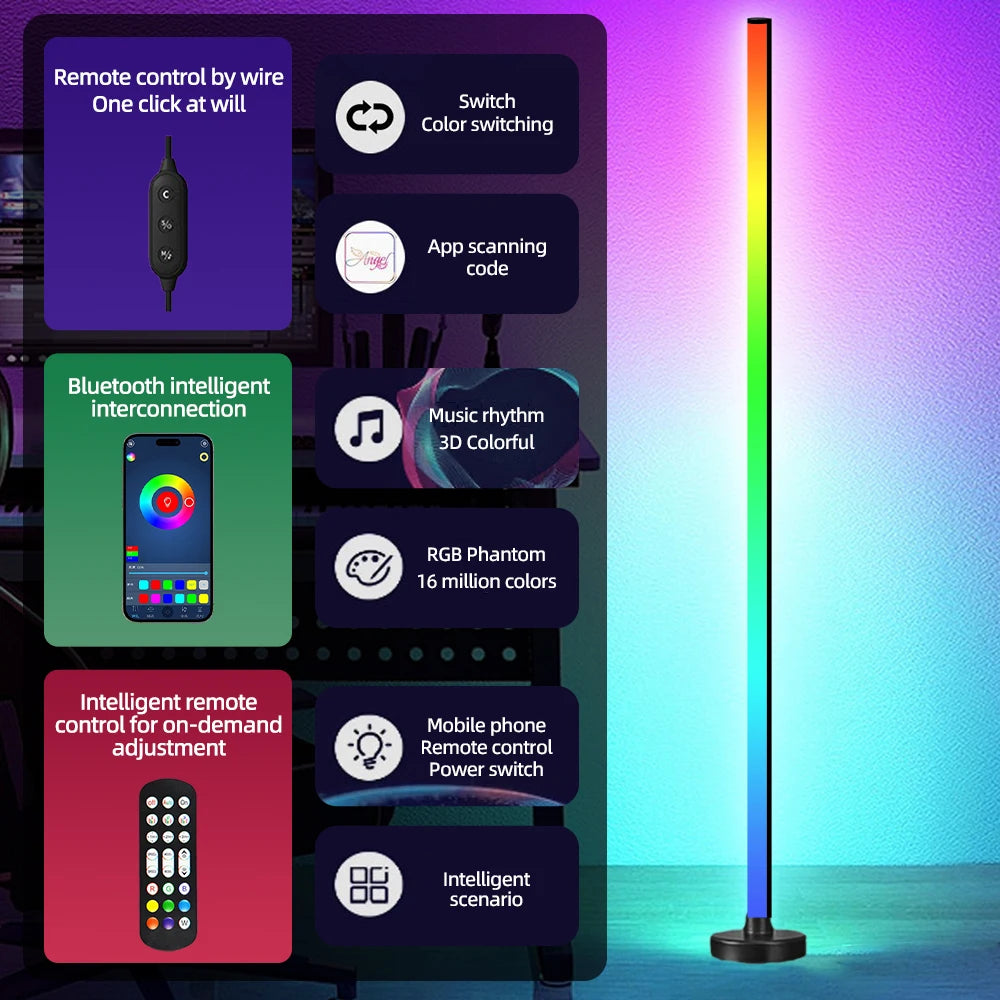 MoodGlow™ | Smart RGB LED Floor Lamp