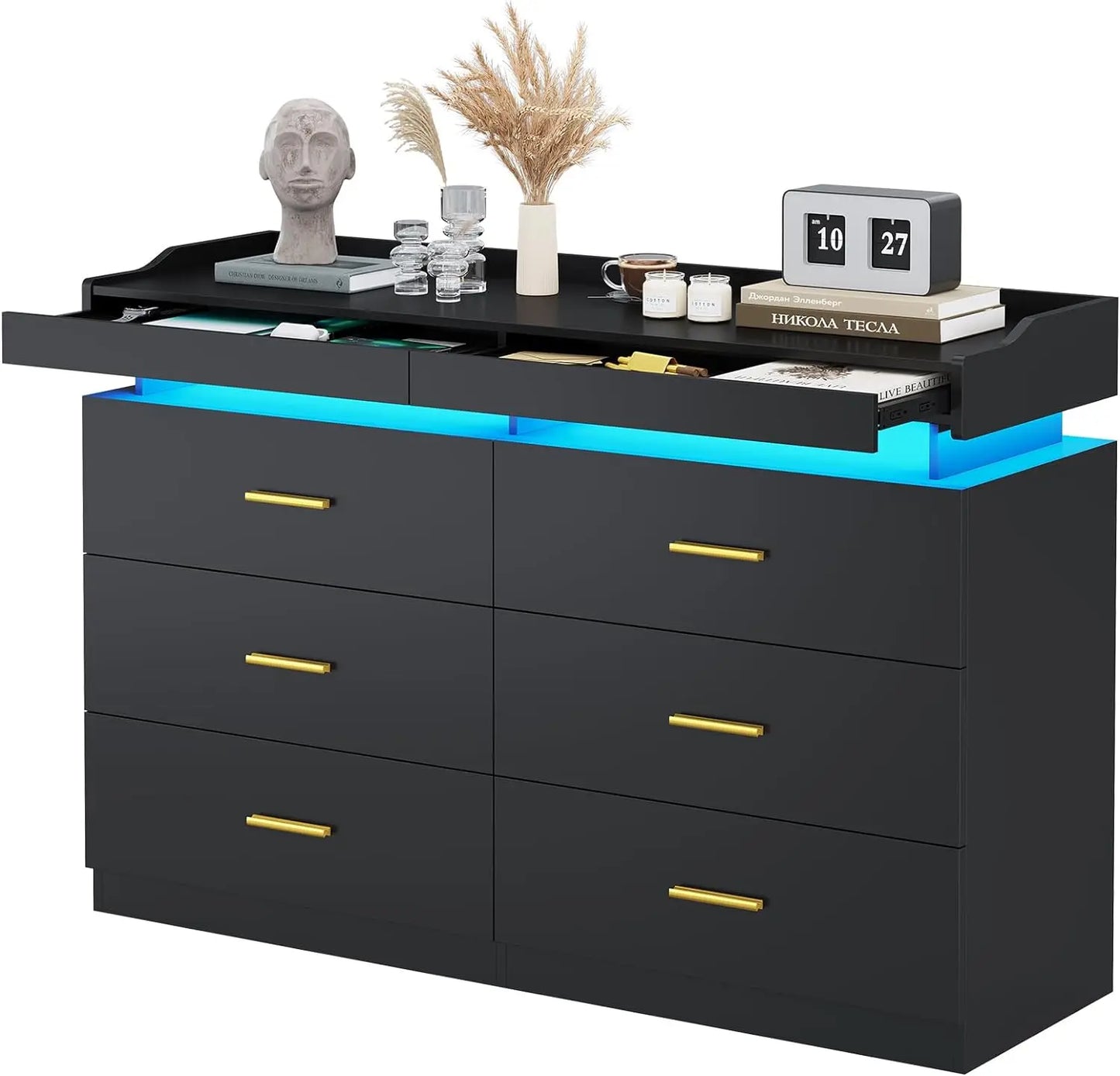 LumiDresser™ | Modern 9-Drawer LED Chest