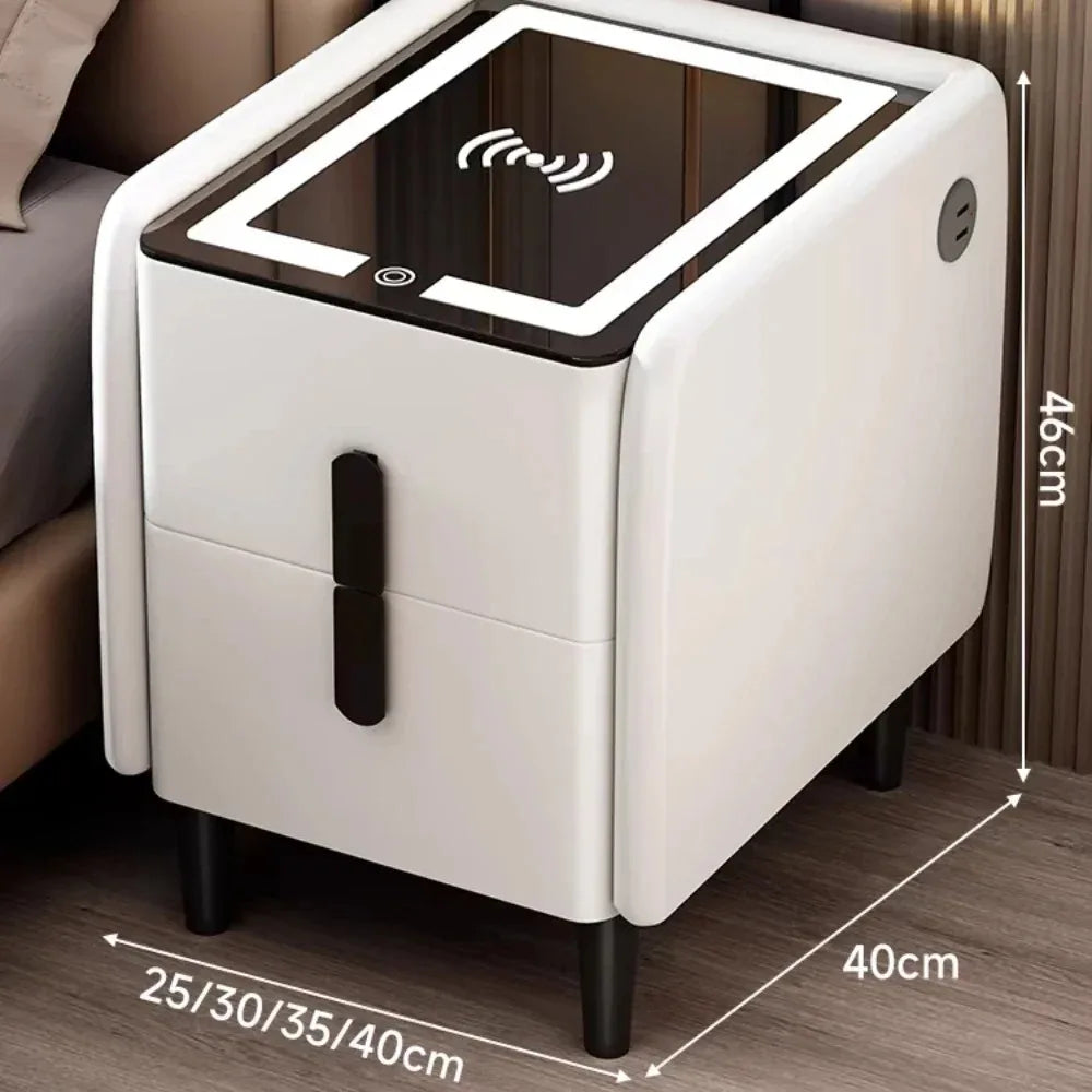 SmartZen™ | Intelligent Nightstand with Wireless Charging & USB Ports