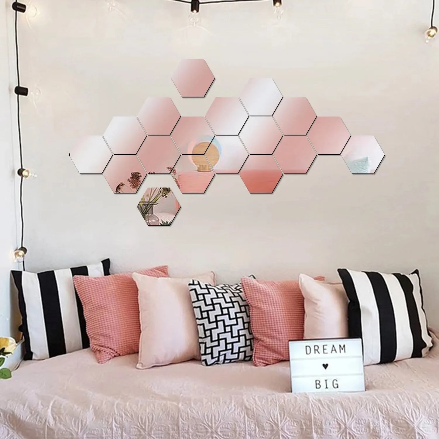 HexaShine™ | Mirror Wall Stickers