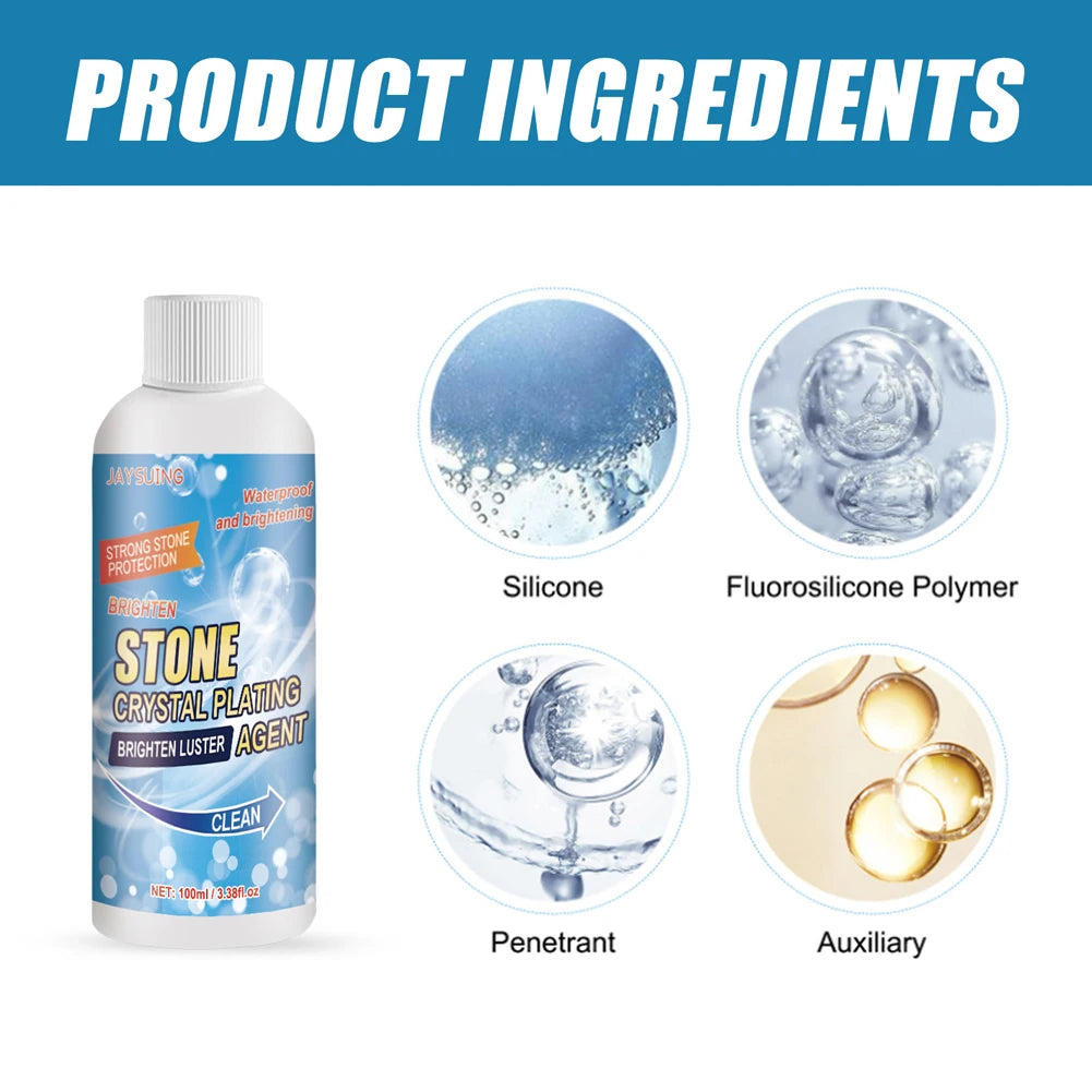 StoneShine Pro™ | Nano Crystal Plating Agent & Stone Stain Remover