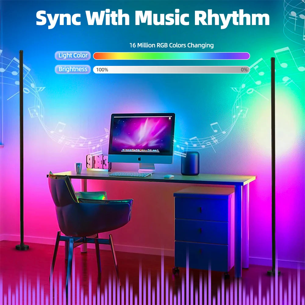 MoodGlow™ | Smart RGB LED Floor Lamp