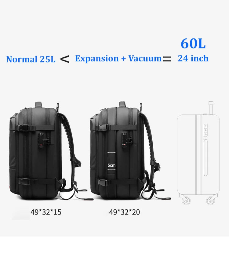 PackEase™ Pro | The Ultimate Vacuum Compression Backpack