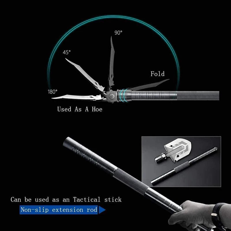 TitanX™ |Tactical Survival Shovel - The Ultimate 12-in-1 Multifunctional Spade & Shovel
