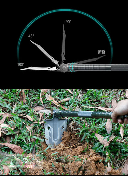 TitanX™ |Tactical Survival Shovel - The Ultimate 12-in-1 Multifunctional Spade & Shovel