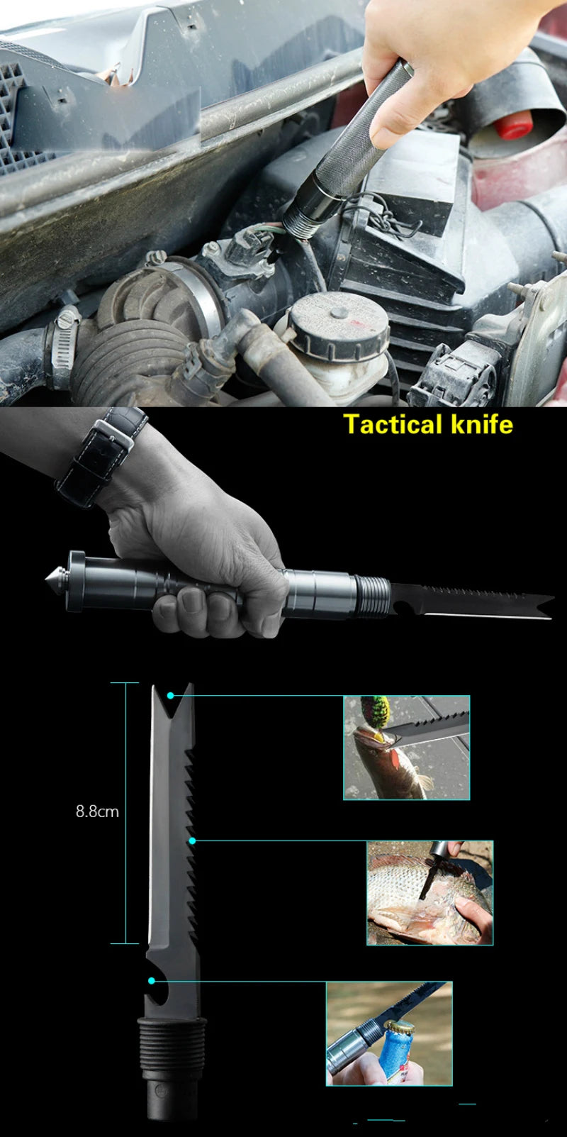 TitanX™ |Tactical Survival Shovel - The Ultimate 12-in-1 Multifunctional Spade & Shovel