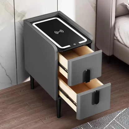 SmartZen™ | Intelligent Nightstand with Wireless Charging & USB Ports