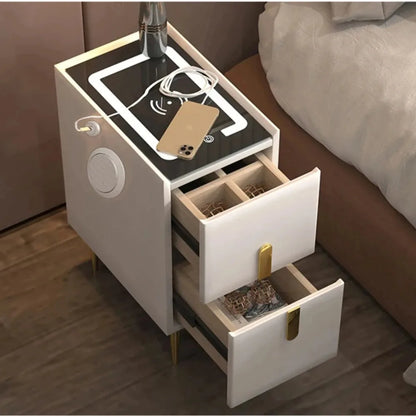 SmartZen™ | Intelligent Nightstand with Wireless Charging & USB Ports