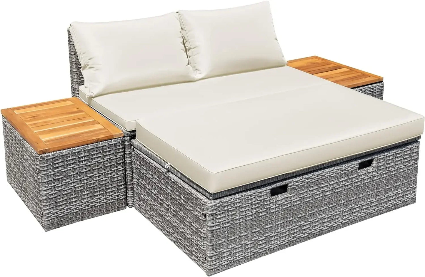 LunaBreeze™ Outdoor Daybed - The Ultimate 5-in-1 Patio Lounge System