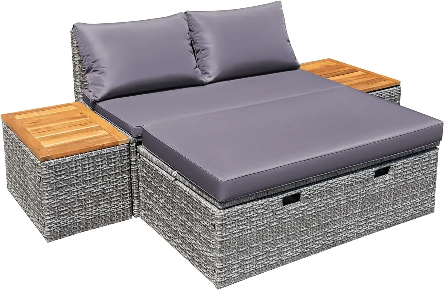 LunaBreeze™ Outdoor Daybed - The Ultimate 5-in-1 Patio Lounge System
