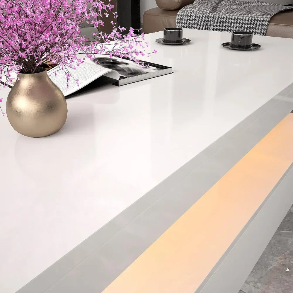 GlowModern™ | High Gloss LED Coffee Table