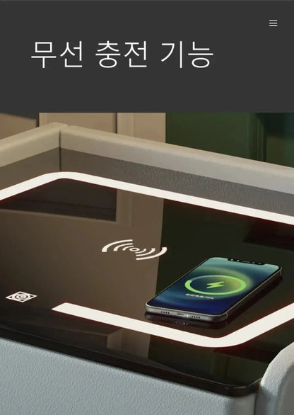 SmartZen™ | Intelligent Nightstand with Wireless Charging & USB Ports