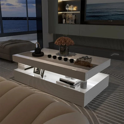 GlowModern™ | High Gloss LED Coffee Table