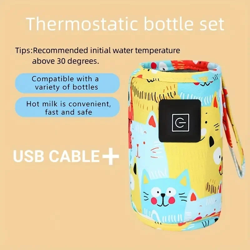 MilkEase™ | Portable USB Milk Warmer for On-the-Go Moms