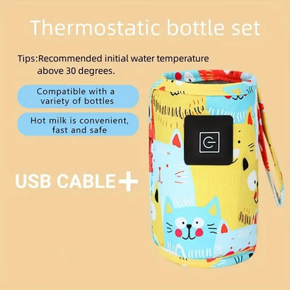 MilkEase™ | Portable USB Milk Warmer for On-the-Go Moms