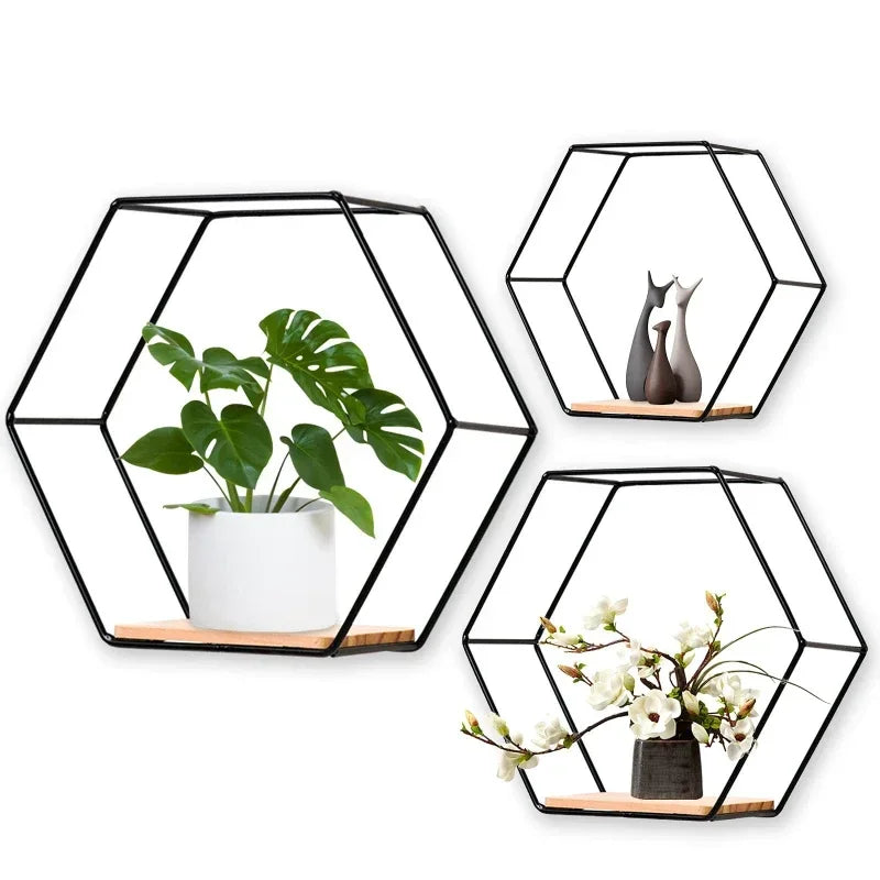 HexaHaven™ | Elegant Wall Mounted Storage