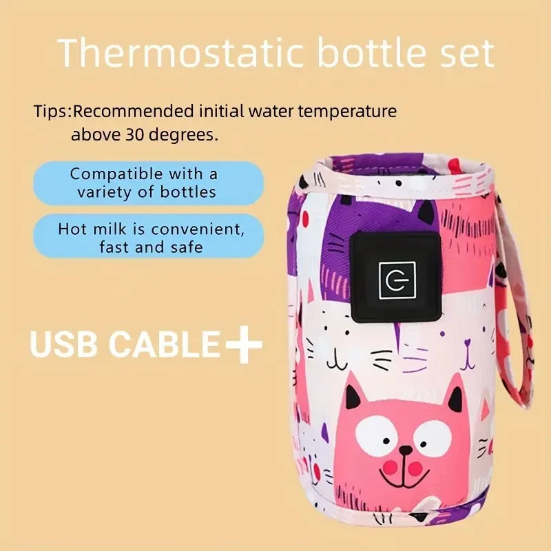 MilkEase™ | Portable USB Milk Warmer for On-the-Go Moms