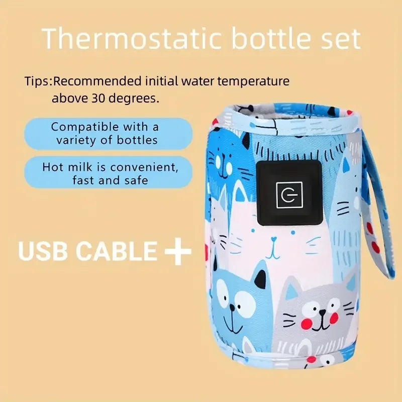 MilkEase™ | Portable USB Milk Warmer for On-the-Go Moms