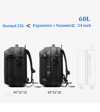 PackEase™ Pro | The Ultimate Vacuum Compression Backpack